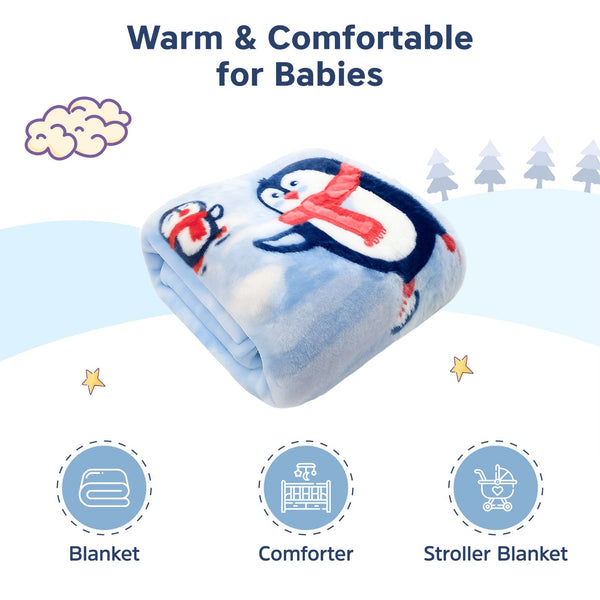 Hopop Soft & Warm Baby Blanket, Cozy, Lightweight & Gentle on Skin