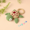 Baby Forest crochet turtle baby rattle toy for infants