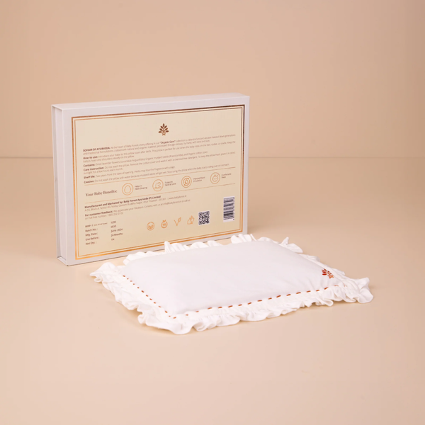 Baby Forest newborn mustard pillow for head support