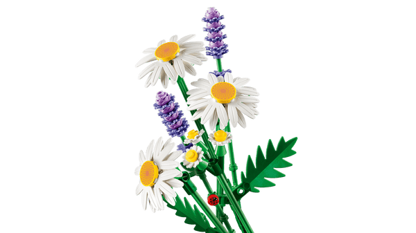 Lego Botanicals Daisies Flower Decor Building Set for Kids - Dezine Kids