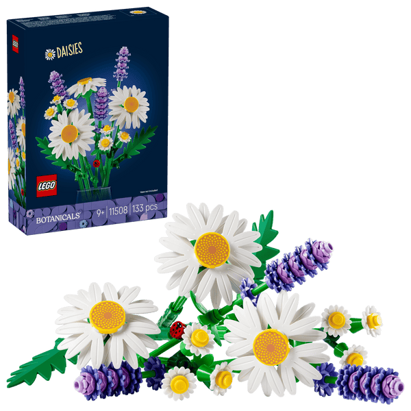 Lego Botanicals Daisies Flower Decor Building Set for Kids - Dezine Kids