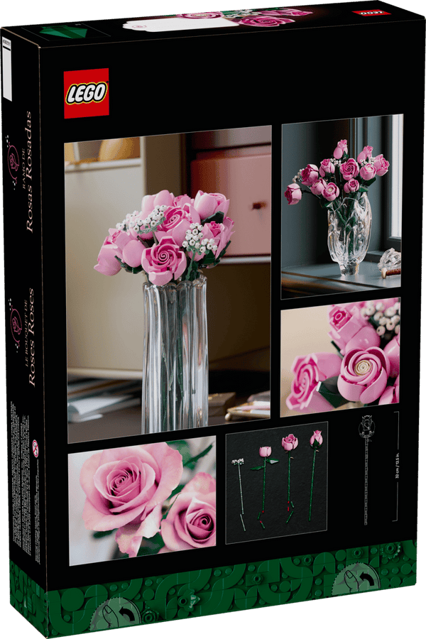 Lego Botanicals Bouquet of Pink Roses, Decorative Flowers - Dezine Kids