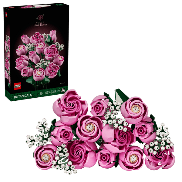 Lego Botanicals Bouquet of Pink Roses, Decorative Flowers - Dezine Kids
