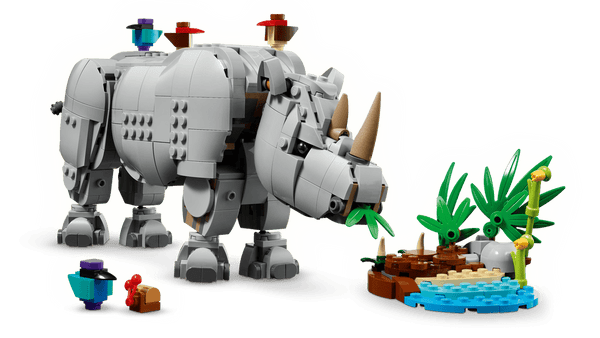 Lego Creator Wild Animals Majestic Rhino with Birds - Dezine Kids