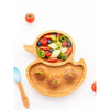 Eco Rascals Bamboo Duck Suction Plate - Yellow