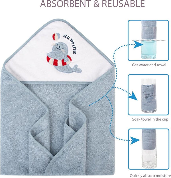 Hudson Baby Favor towel for boys