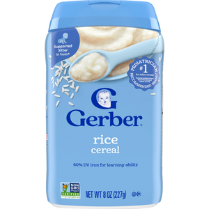 Gerber Cereal for Supported Sitters, 4+ months - Rice
