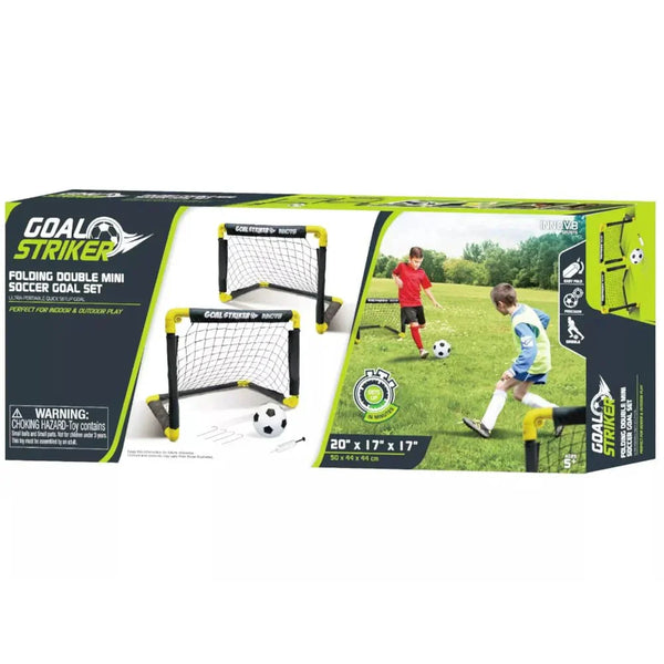 Innov8 Sports Folding Double Mini Soccer Goal Set - Dezine Kids