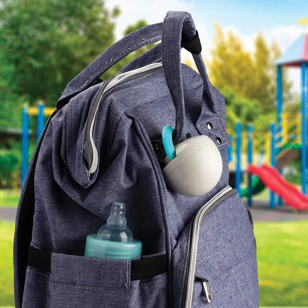 Melii Pacifier Pod - Blue & Grey - Dezine Kids