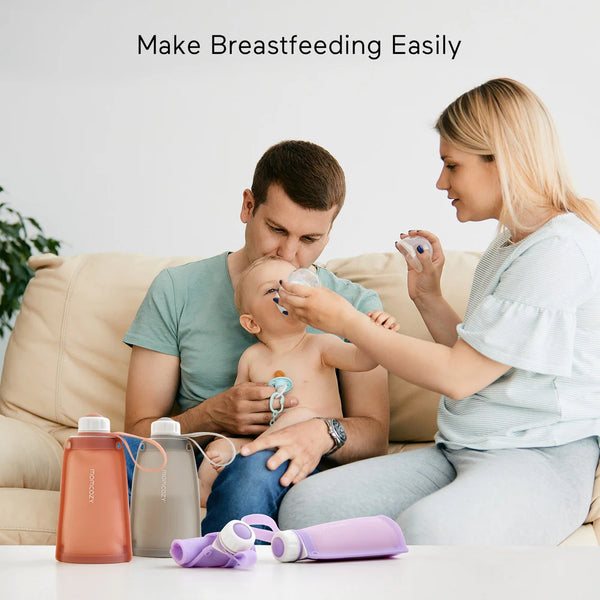 Momcozy Silicone Breast Milk Bags 260 ml - Pack of 5
