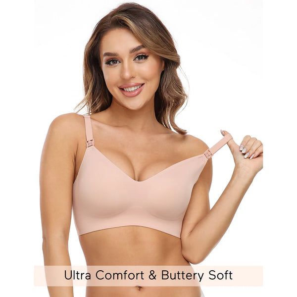 Momcozy Maternity Accessory YN21 Nursing Bra - Skin