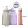 Momcozy Silicone Milk Storage Bags 2pcs, 260 ml, Maternity Accessory - Purple and White