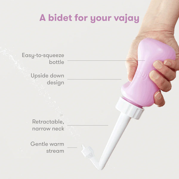 Frida Mom Upside Down Peri Bottle for Postpartum Care - Pink