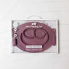 Mini Feeding Set for Toddlers (Mat, Spoon & Fork)- Mauve