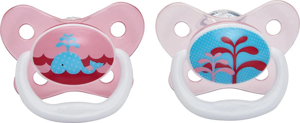 Prevent Butterfly Soother - Stage 2, Pink, 2-Pack Pink 6M to 12M