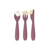 Happy Utensils for Toddlers(Spoon, Fork & Knife) - Mauve