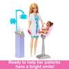Barbie Careers Blonde Hair Dentist Doll and Playset with Accessories Medical Doctor Set for Kids Ages 3+ - Dezine Kids